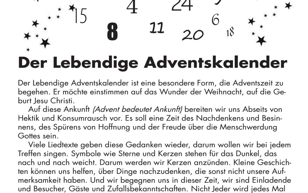 Lebendiger Adventskalender